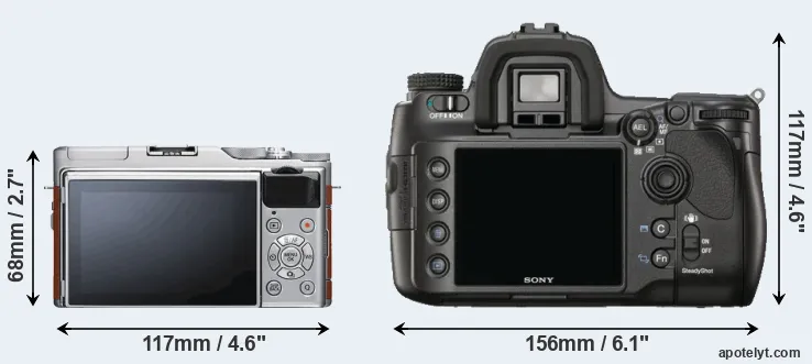Comparison X-A5 or A900 rear
