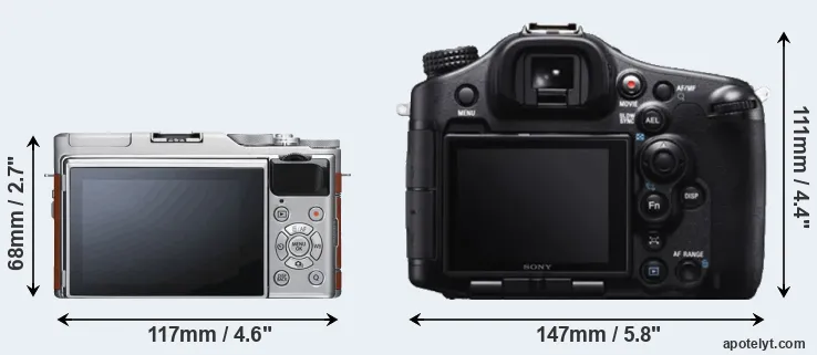 Comparison X-A5 or A99 rear