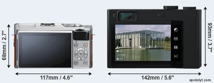 Comparison X-A5 or ZX1 rear