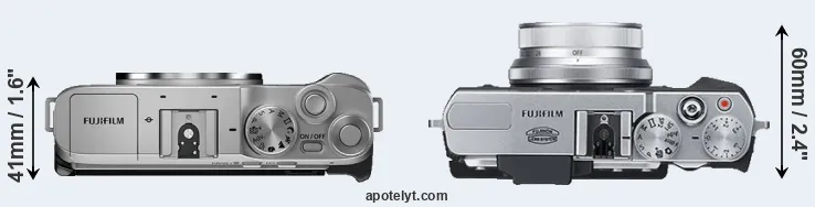 Compare X-A7 versus X30 top