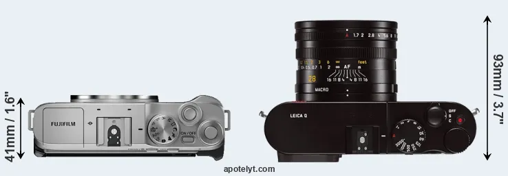 Compare X-A7 versus Q Typ 116 top