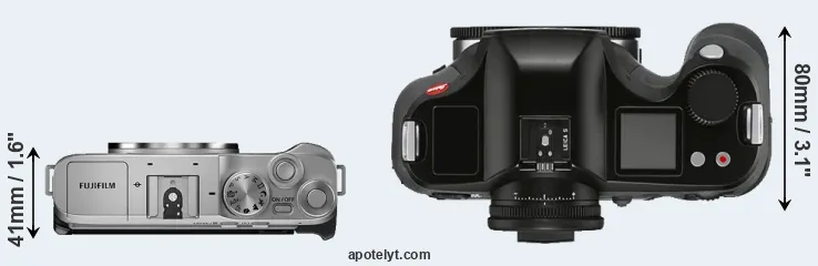 Compare X-A7 versus S3 top
