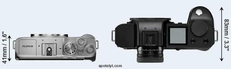 Compare X-A7 versus Leica SL2-S top