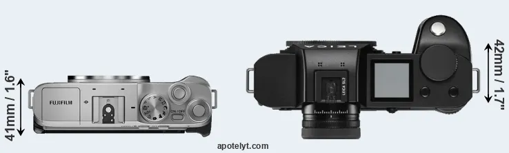 Compare X-A7 versus Leica SL2 top