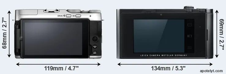 Comparison X-A7 or T Typ 701 rear
