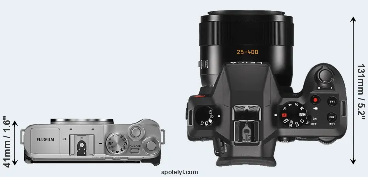 Compare X-A7 versus V-LUX Typ 114 top