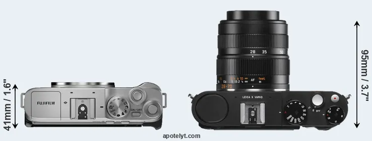 Compare X-A7 versus X Vario top