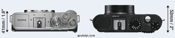 Compare X-A7 versus X2 top