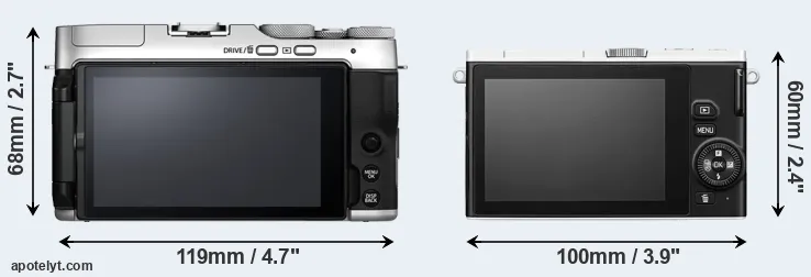 Comparison X-A7 or J4 rear