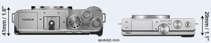 Compare X-A7 versus J4 top