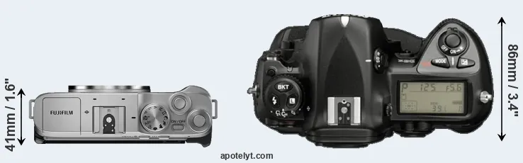 Compare X-A7 versus D2X top