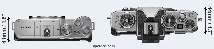Compare X-A7 versus Z fc top