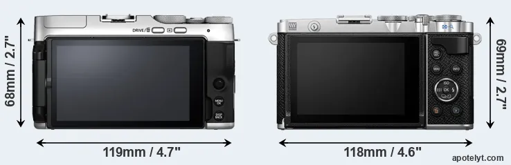 Comparison X-A7 or E-P7 rear
