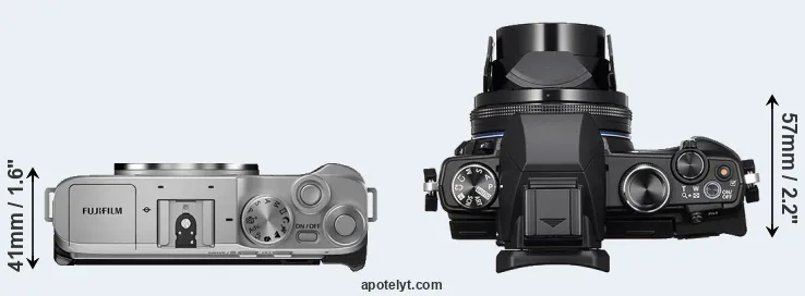 Compare X-A7 versus Stylus 1s top