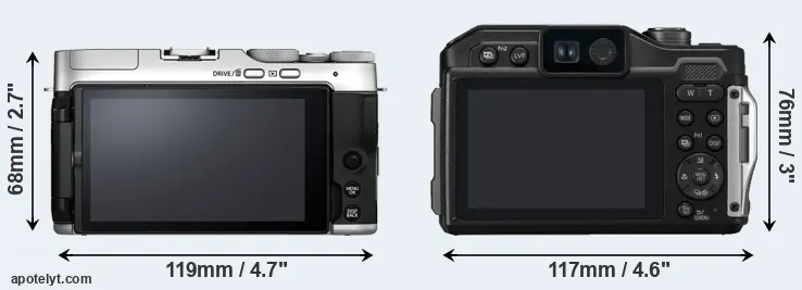 Comparison X-A7 or FT7 rear