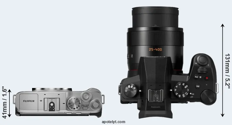 Compare X-A7 versus FZ1000 II top