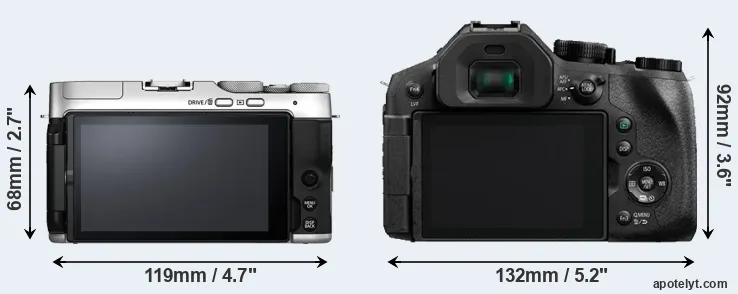 Comparison X-A7 or FZ300 rear