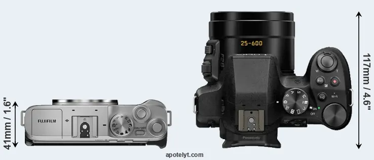 Compare X-A7 versus FZ300 top