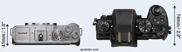 Compare X-A7 versus G80 top