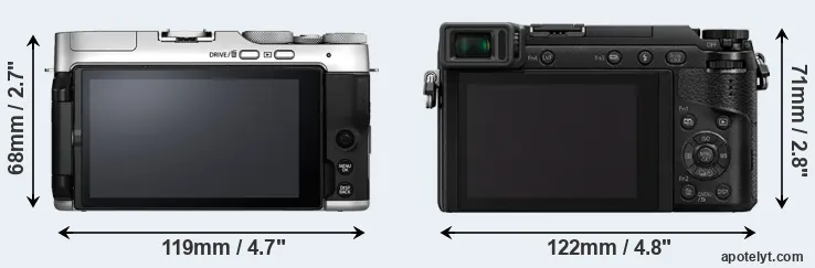 Comparison X-A7 or GX80 rear