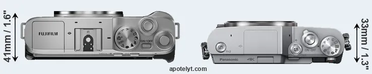 Compare X-A7 versus GX800 top