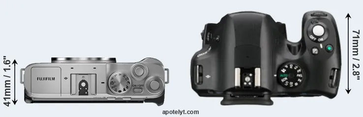 Compare X-A7 versus K-500 top