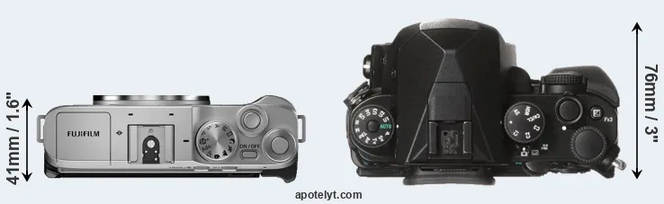 Compare X-A7 versus KP top