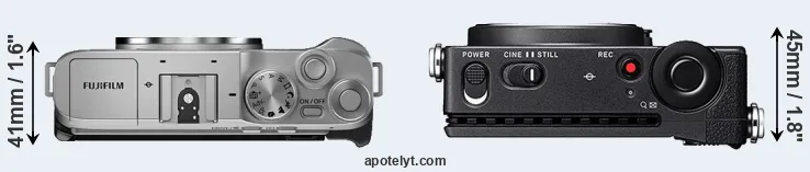 Compare X-A7 versus fp top