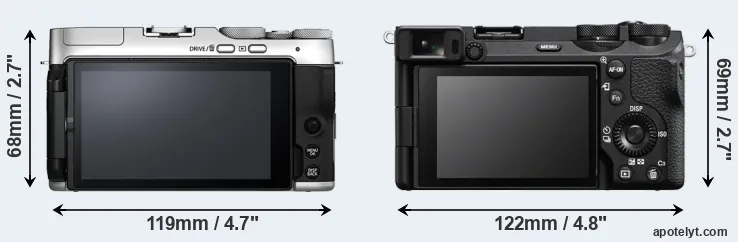 Comparison X-A7 or A6700 rear