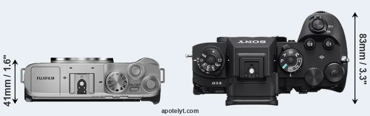 Compare X-A7 versus A9 III top