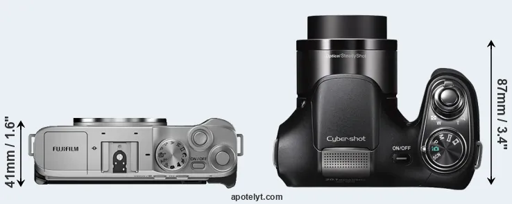 Compare X-A7 versus H200 top