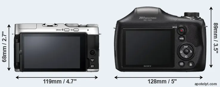 Comparison X-A7 or H300 rear