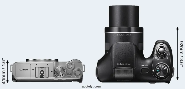 Compare X-A7 versus H300 top