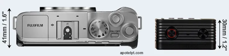 Compare X-A7 versus RX0 top