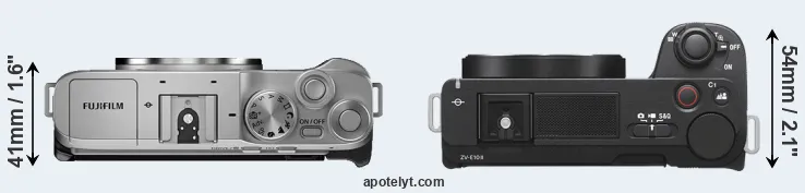 Compare X-A7 versus ZV-E10 II top