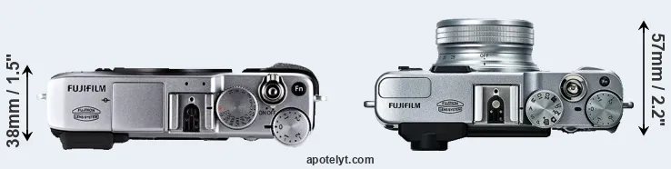 Compare X-E1 versus X20 top