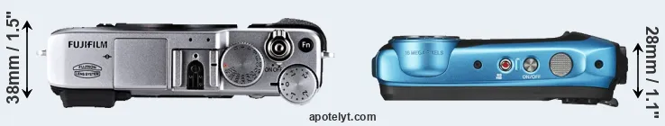 Compare X-E1 versus XP140 top