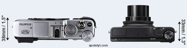Compare X-E1 versus XQ2 top
