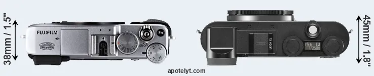 Compare X-E1 versus CL top