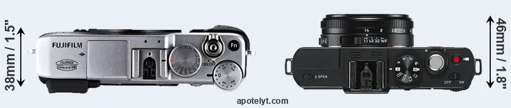Compare X-E1 versus D-LUX 6 top