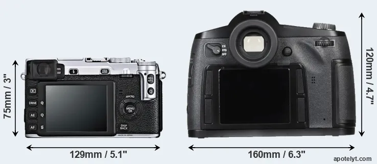 Comparison X-E1 or S Typ 007 rear