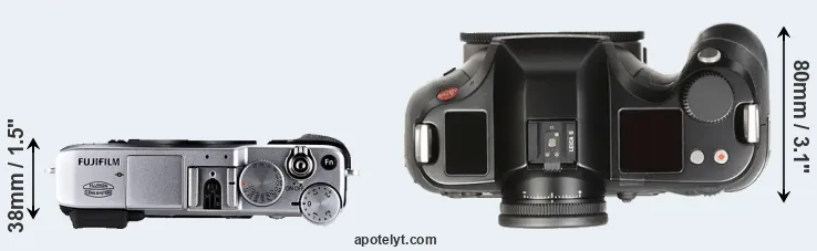 Compare X-E1 versus S Typ 007 top