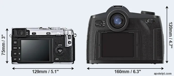 Comparison X-E1 or S2 rear