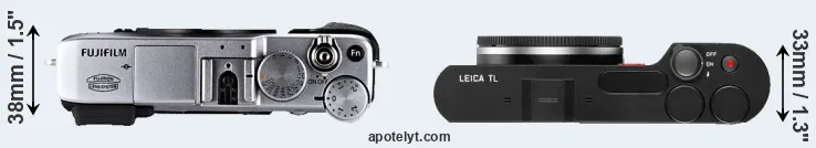 Compare X-E1 versus TL top