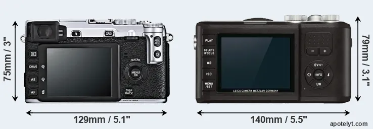 Comparison X-E1 or X-U Typ 113 rear