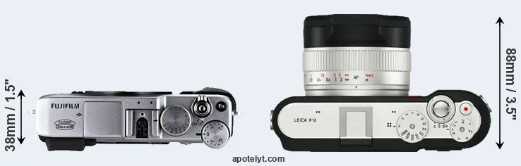Compare X-E1 versus X-U Typ 113 top