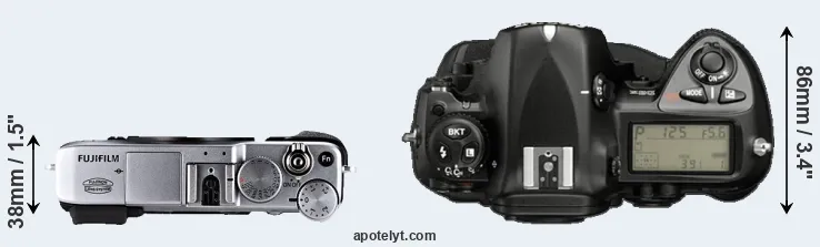 Compare X-E1 versus D2X top