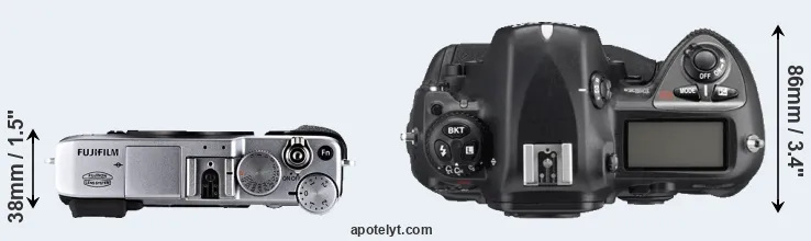 Compare X-E1 versus D2Xs top