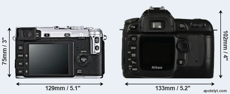 Comparison X-E1 or D50 rear