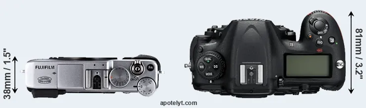 Compare X-E1 versus D500 top